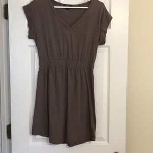 Charcoal gray/brown t shirt dress